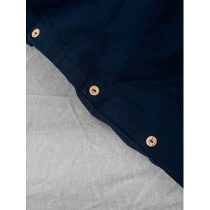 Комплект білизни із вареної бавовни Leglo Mix Grey-Navy